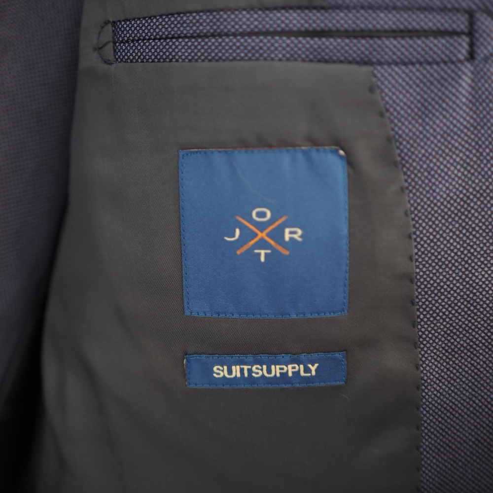SuitSupply x Jort 3-Piece Blue Wool Suit - Picture 4 of 11